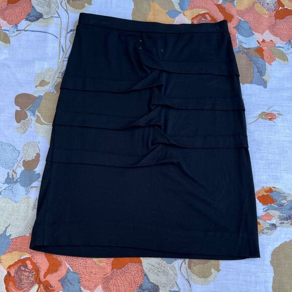 Artelier Nicole Miller Navy Women’s Cotton Skirt: Size Small - Picture 1 of 5